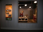 Simulated garage in the museum